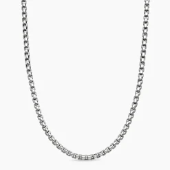 Box Chain Necklace in Sterling Silver, 5.2mm