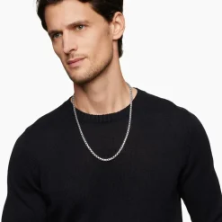 Box Chain Necklace in Sterling Silver, 5.2mm