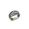 Cammilli Dune Ring 18ct Black and Lava Gold with Diamonds