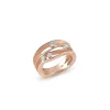 Cammilli Dune Ring 18ct Pink Champagne Gold with Diamonds