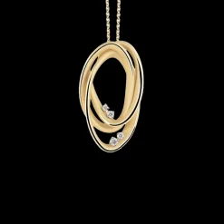 Cammilli Firenze Icon Necklace 18ct Yellow Sunrise Gold with Diamonds