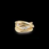 Cammilli Firenze Icon Ring 18ct Yellow Surnrise Gold with Diamonds