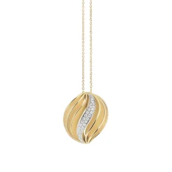Cammilli Velaa Necklace 18ct Yellow Sunrise Gold with Diamonds
