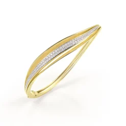 Cammilli Velaa Pave Bracelet 18ct Yellow Sunrise Gold with Diamonds