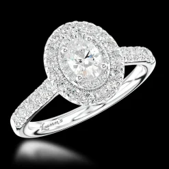 Cluster 0.30ct D SI2 Diamond Platinum Ring