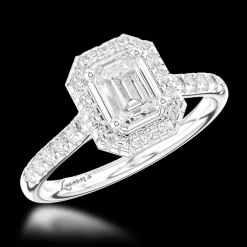 Cluster 0.50ct D VS2 Diamond Platinum Ring