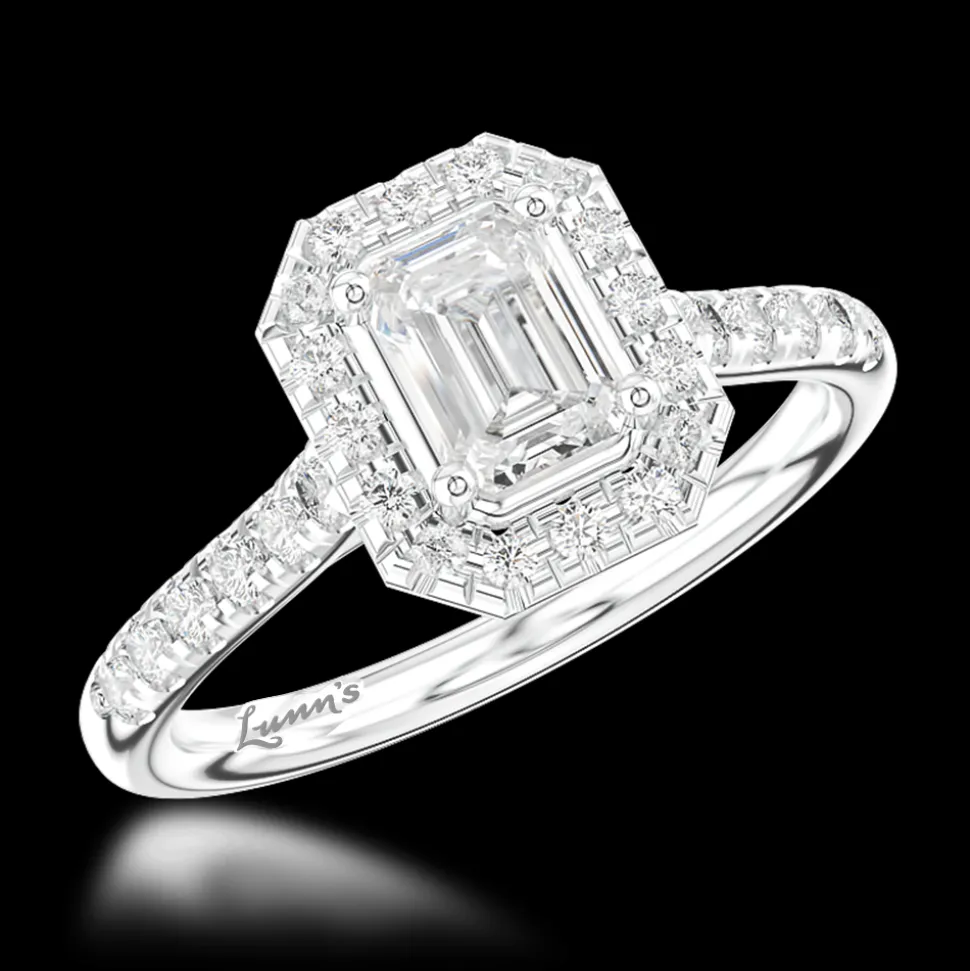 Cluster 0.50ct D VS2 Diamond Platinum Ring