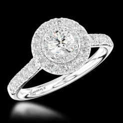 Cluster 0.30ct E SI1 Diamond Platinum Ring