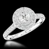 Cluster 0.30ct E SI1 Diamond Platinum Ring