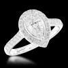 Cluster 0.70ct E SI1 Diamond Platinum Ring