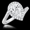 Cluster 2.01ct E SI1 Diamond White Gold Ring