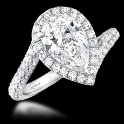 Cluster 2.01ct E SI1 Diamond White Gold Ring