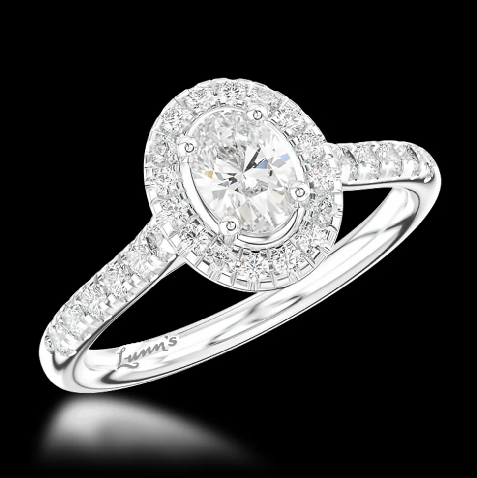 Cluster 0.30ct E VS2 Diamond Platinum Ring