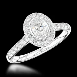 Cluster 0.30ct E VS1 Diamond Platinum Ring