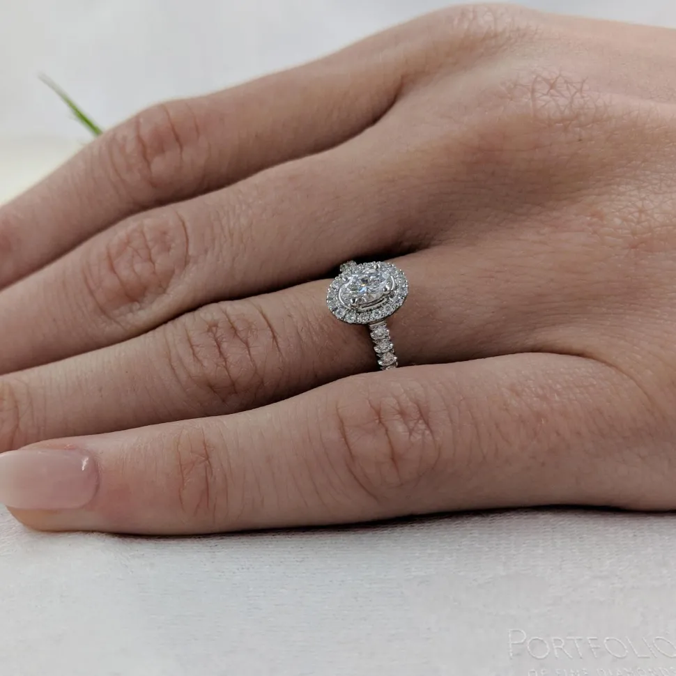 Cluster 0.30ct E VS1 Diamond Platinum Ring