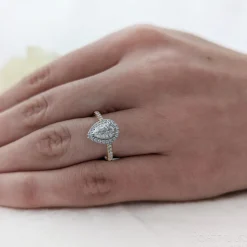 Cluster 0.70ct E VS2 Diamond Yellow Gold/Platinum Ring