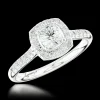 Cluster 0.20ct F VS Diamond Platinum Ring