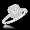 Cluster 0.50ct F VS1 Diamond Platinum Ring