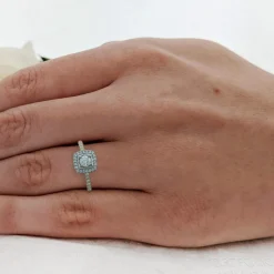Cluster 0.20ct F VS Diamond Yellow Gold/Platinum Ring