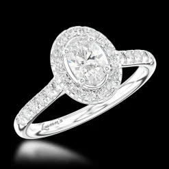 Cluster 0.50ct G SI1 Diamond Platinum Ring