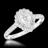 Cluster 0.39ct G SI1 Diamond Platinum Ring