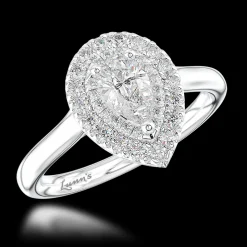 Cluster 0.32ct G SI1 Diamond Platinum Ring