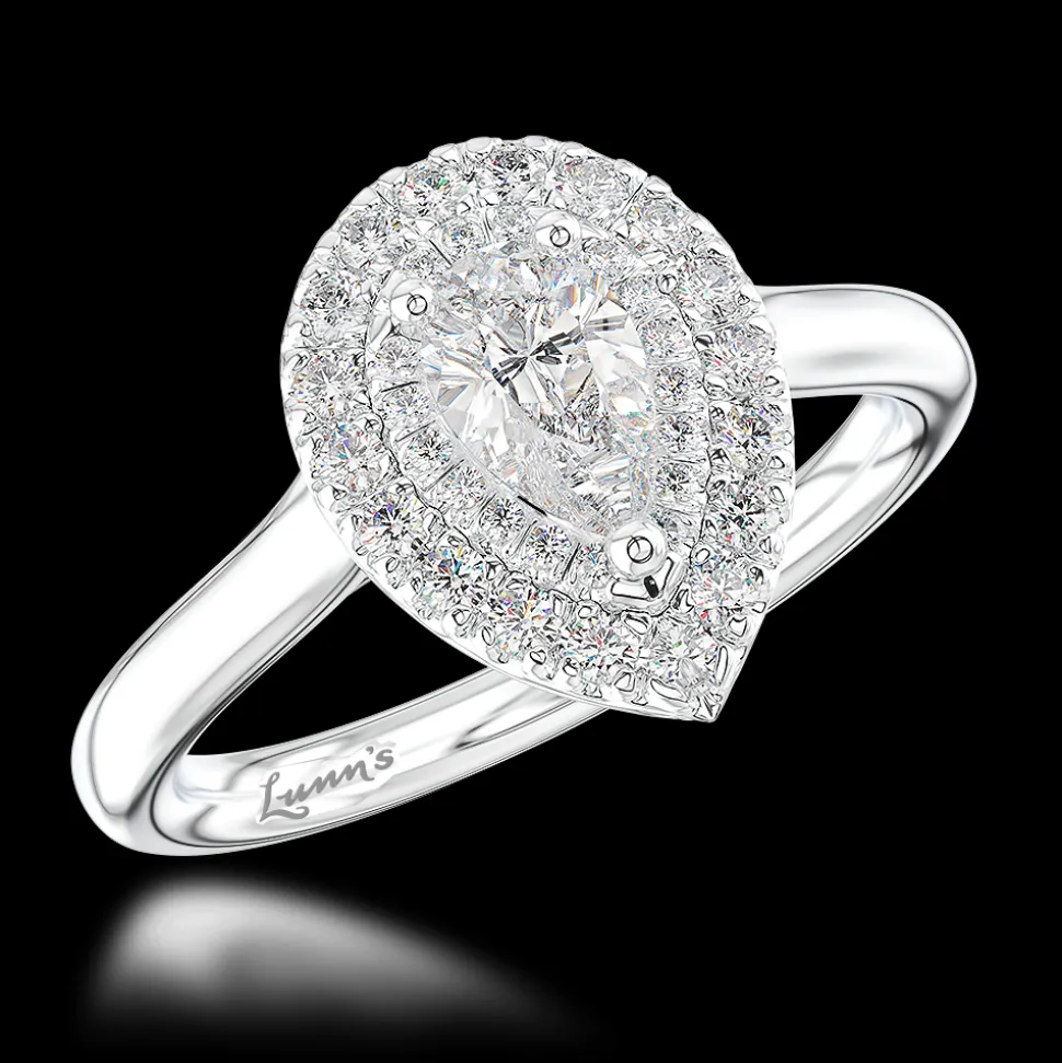 Cluster 0.32ct G SI1 Diamond Platinum Ring