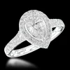 Cluster 0.40ct G SI1 Diamond Platinum Ring