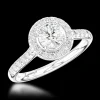 Cluster 0.50ct G SI1 Diamond Platinum Ring