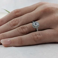 Cluster 0.50ct G SI1 Diamond Platinum Ring