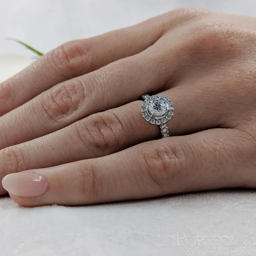 Cluster 0.50ct G SI1 Diamond Platinum Ring