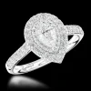 Cluster 0.41ct G VS2 Diamond Platinum Ring