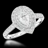 Cluster 0.70ct G VS2 Diamond Platinum Ring