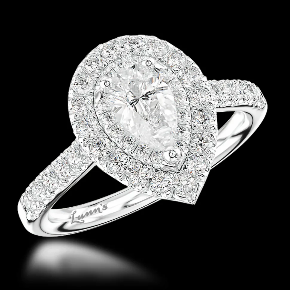Cluster 0.70ct G VS2 Diamond Platinum Ring