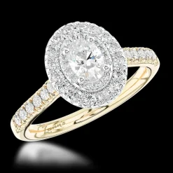 Cluster 0.30ct G VS1 Diamond Yellow Gold/Platinum Ring