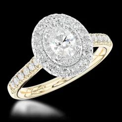 Cluster 0.50ct G VS1 Diamond Yellow Gold/Platinum Ring