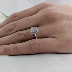 Cluster 0.50ct G VS1 Diamond Yellow Gold/Platinum Ring