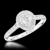 Cluster 0.20ct G VVS Diamond Platinum Ring