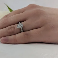 Cluster 0.20ct G VVS Diamond Platinum Ring