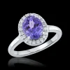 Cluster 2.29ct Tanzanite White Gold Ring