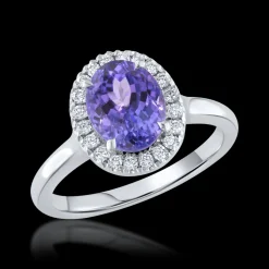 Cluster 2.29ct Tanzanite White Gold Ring