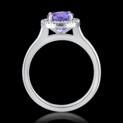 Cluster 2.29ct Tanzanite White Gold Ring