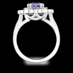 Cluster 2.14ct Tanzanite White Gold Ring