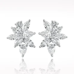 4.91ct Diamond Platinum Earrings
