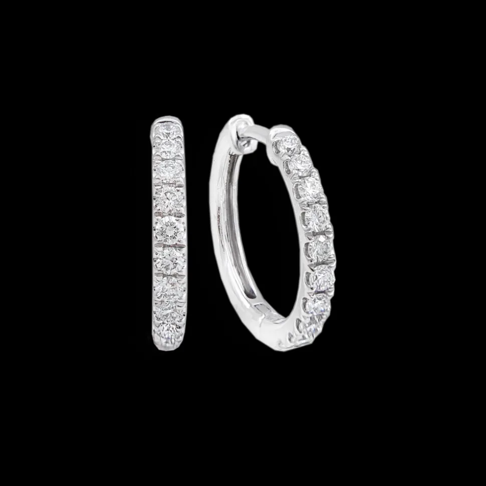0.22ct Diamond Platinum Earrings