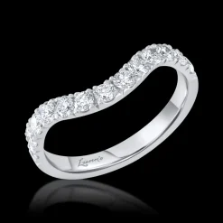 0.78ct Diamond Platinum Medium Curved Ring