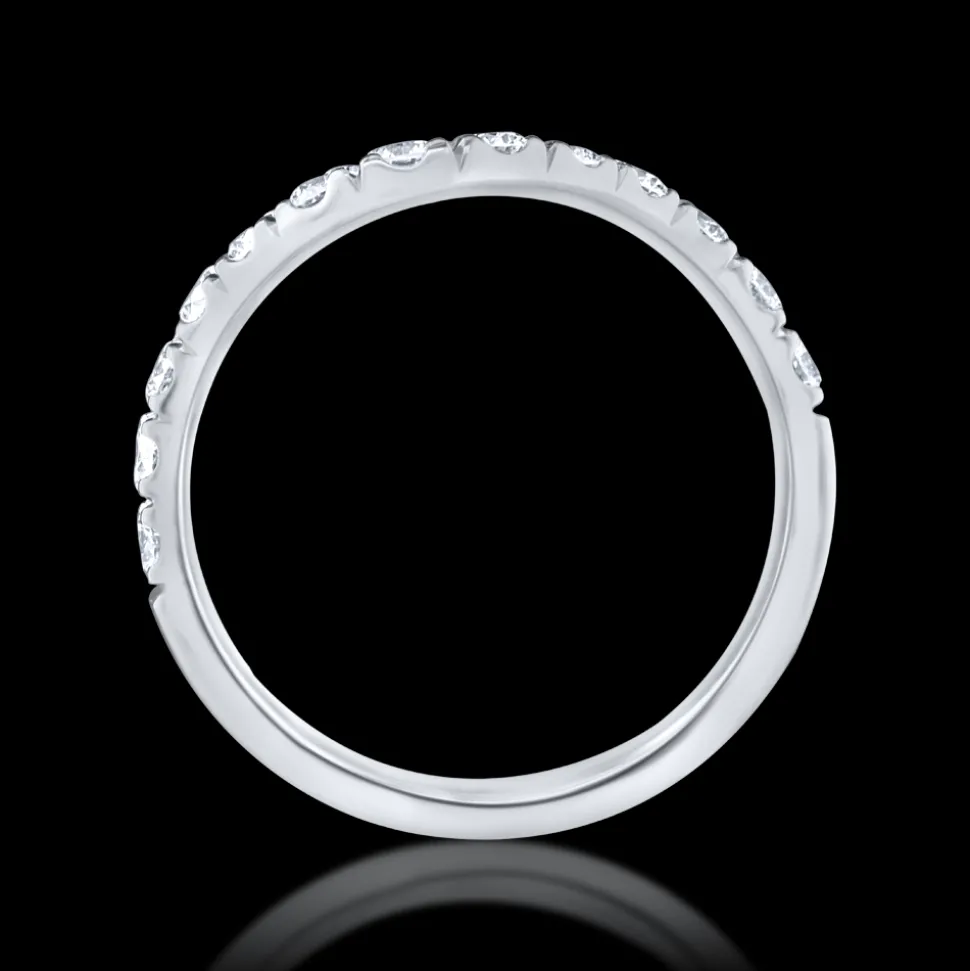 0.78ct Diamond Platinum Medium Curved Ring
