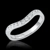 0.51ct Diamond Platinum Soft Curved Ring