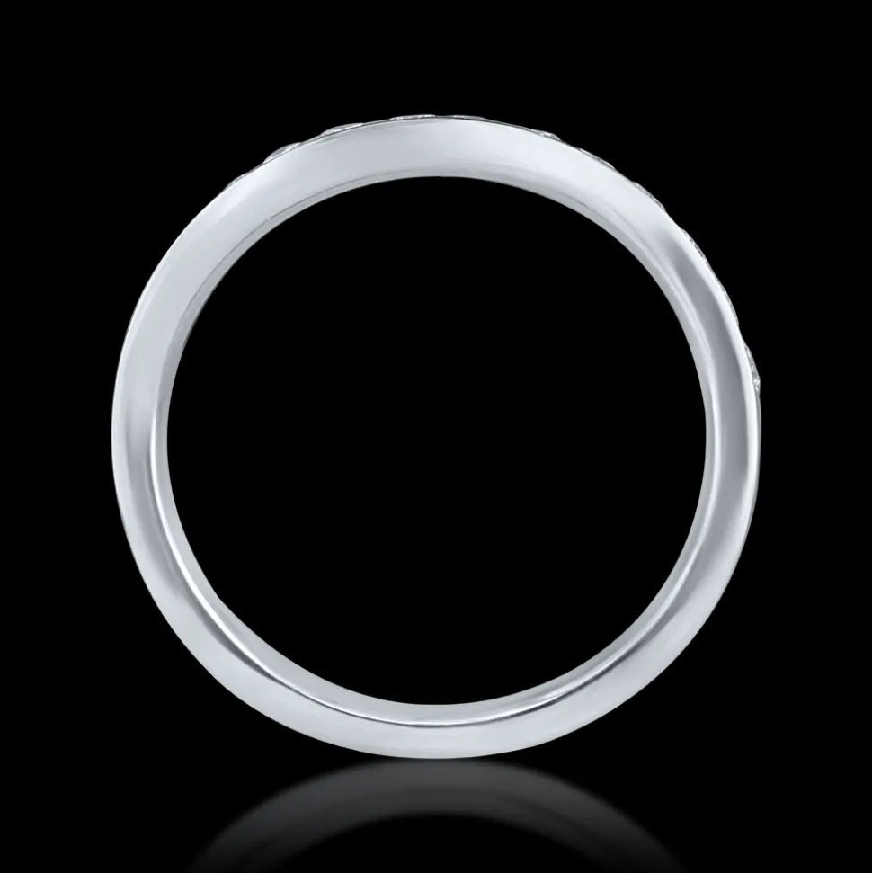 0.51ct Diamond Platinum Soft Curved Ring