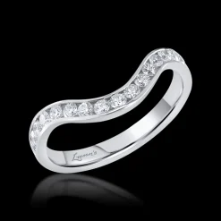 0.51ct Diamond Platinum Strong Curved Ring